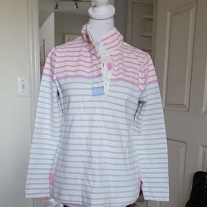 Jouoles Rugby Striped Shirt - Pink and Blue